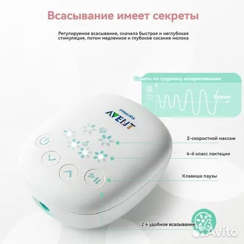 Электрическтй молокоотсос Philips Avent SCF903