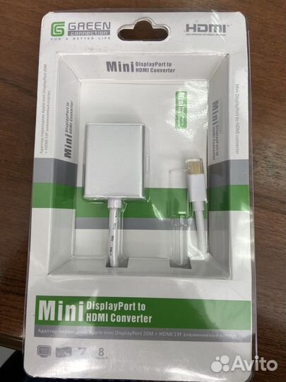 Кабель-адаптер mini DisplayPort 20M hdmi 19M