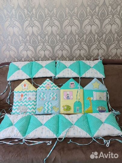 Бортики в детскую кроватку Лапуляндия