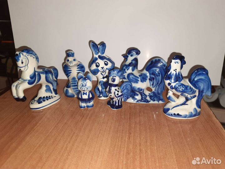 Фарфоровые статуэтки СССР гжель