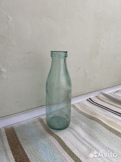 Бутылка стеклянная ретро для кефира СССР