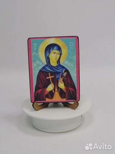 Вальбурга Хайденхаймская, 9x12x1,8 см, арт А6631