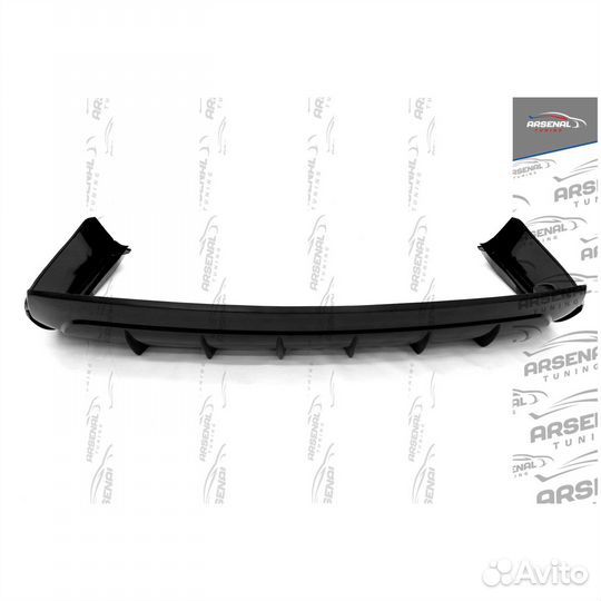 Диффузор на задний бампер Mitsubishi Outlander