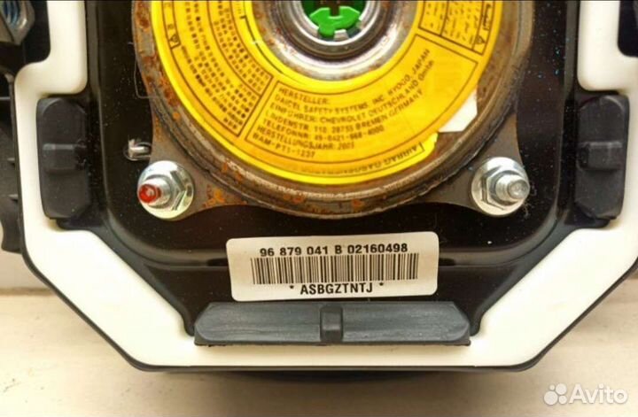 Подушка безопасности chevrolet aveo t250 t255