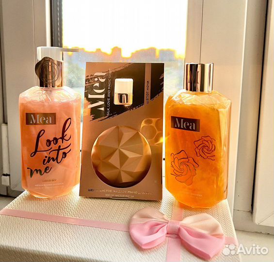 Суфле для тела и гели для душа Mea