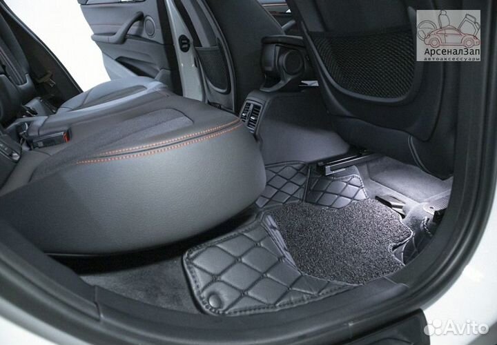 5D автоковрики из экокожи