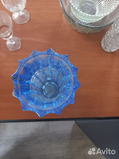 Ваза цветное стекло СССР