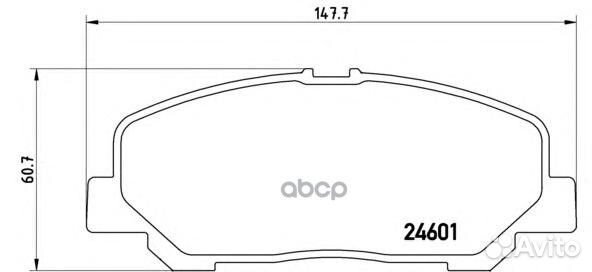 P83099 1287 00 0446528520 колодки дисковые