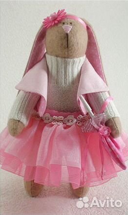 Интерьерная кукла Зайка в подарочной упаковке