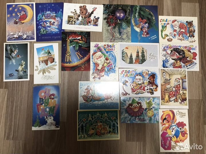Новогодние открытки СССР