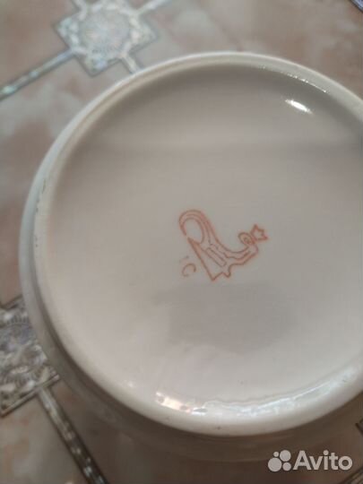 Чашки с блюдами. Винтаж