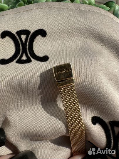 Золотой браслет пандора