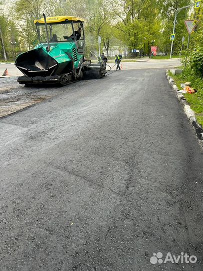 Асфальтирование укладка асфальтовой крошки