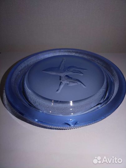 Пепельница цветное стекло СССР