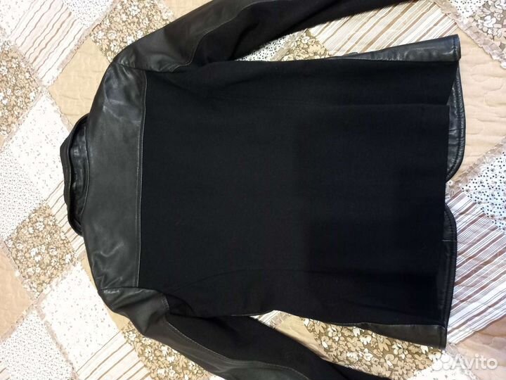 Женская кожаная куртка trussardi jeans