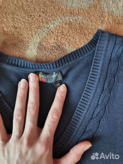 Жилетка темно-синяя школьная