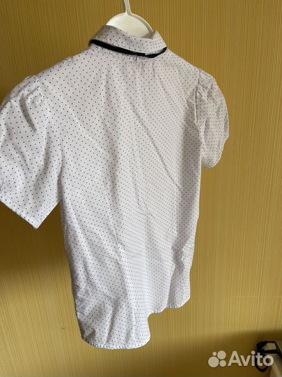 Блузка рубашка школьная 134