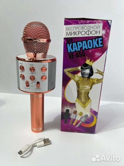 Микрофон для караоке беспроводной Новый