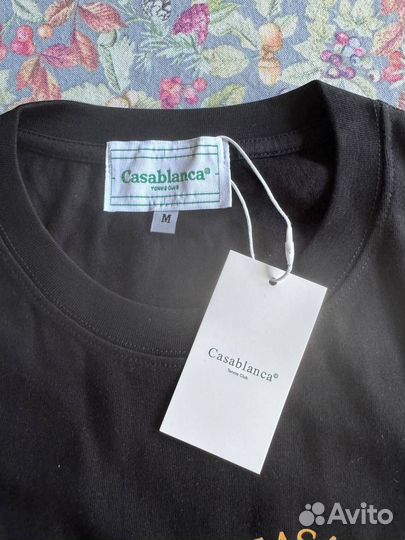 Черная Футболка casa blanca