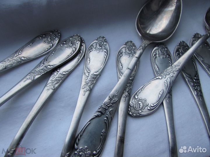 Столовых приборов 12 предметов мельхиор