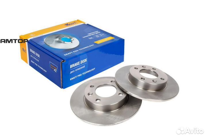 Kraft KT 016091 Диск тормозной задний kraft KT 016