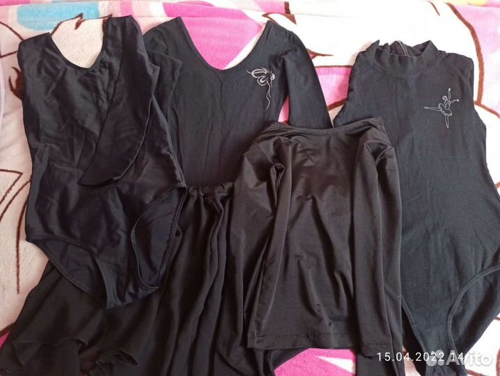 Гимнастический купальник с юбкой