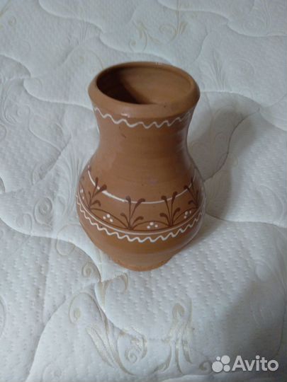 Крынка. ссср. Глина. С рисунком