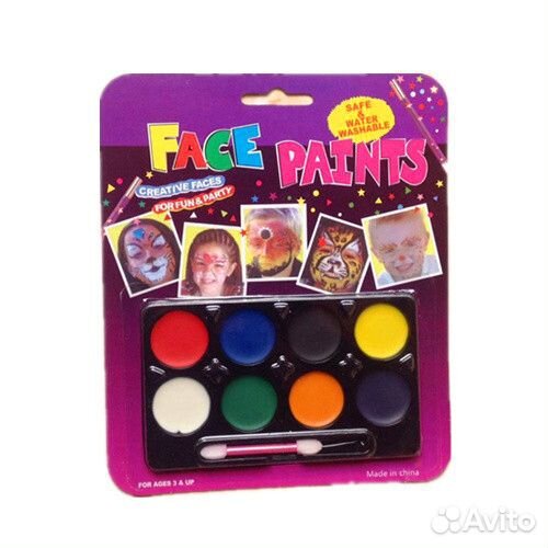 Набор грима 8 цветов Face Paints