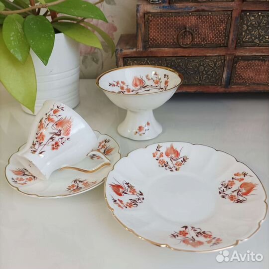 Очаровательный сет для кофе и десерта