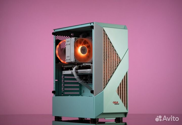 Игровой пк fear69 RTX 2060 Super 8GB б.у. xeon E5-2660 V3 Evesky firerose F3-A green