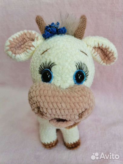 Игрушка бычок ручной работы (26-27см)