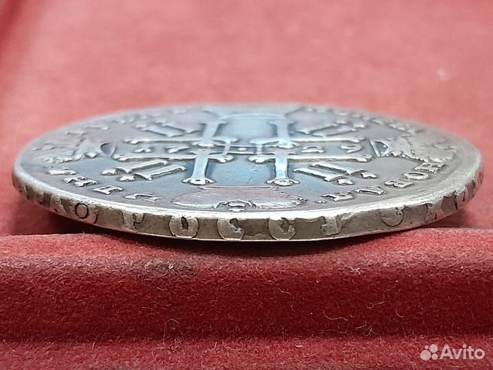 Рубль 1729 Пётр 3 Лисий нос