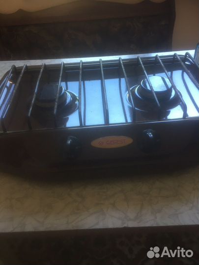 Настольная газовая плита 2 конфорки