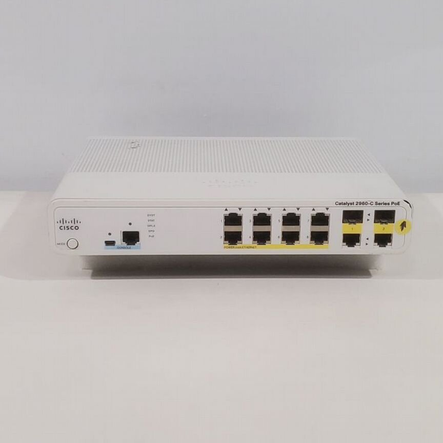 [WS-C2960C-8PC-L] Коммутатор Cisco Скол На Панели Ws-C2960c-8pc-L