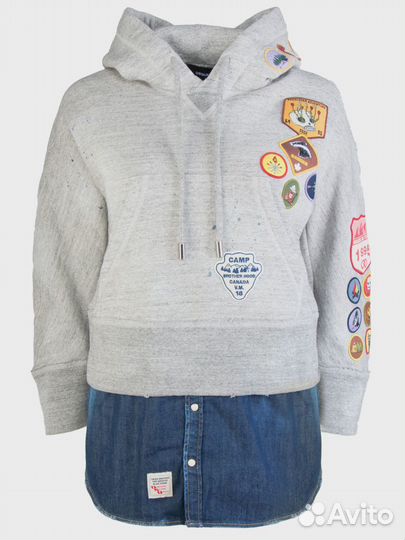 Комбинированная толстовка Dsquared2