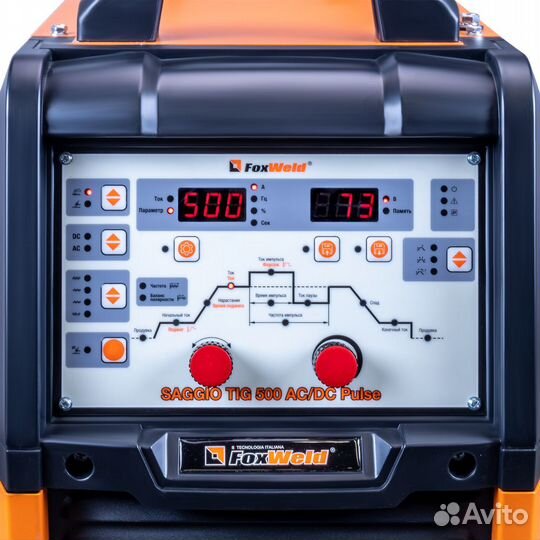 Аппарат аргонодуговой сварки TIG 500 AC/DC Pulse