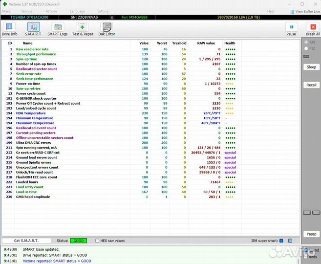 Жесткий диск 2 тб