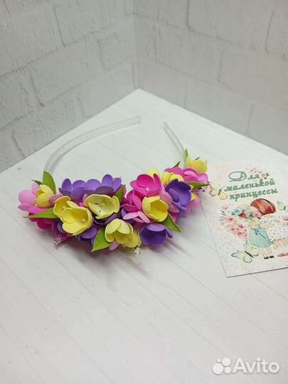 Ободок для волос ручной работы