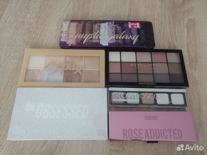 Палетки теней и хайлайтеров