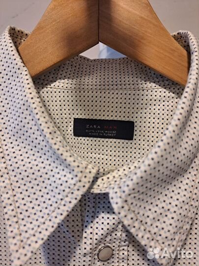 Рубашка мужская Zara XL с длинным рукавом