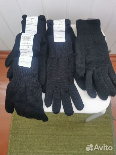 Перчатки трикотажные полушерстяные