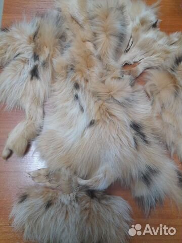 Обрезки меха песца под рысь