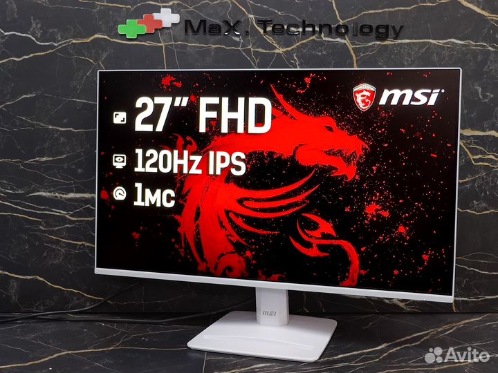 Игровой монитор MSI 27 дюймов 120Гц белый