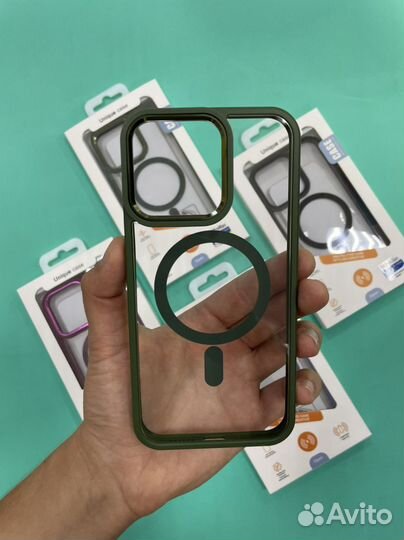 Прозрачный чехол с MagSafe iPhone 13 14 pro max