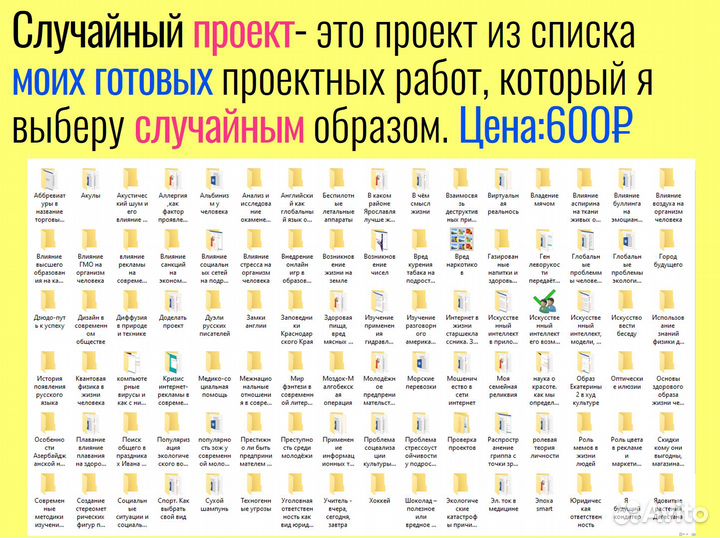 Индивидуальный проект 9,10,11 класс