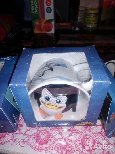 Кружка Мадагаскар Шкипер с игрушкой