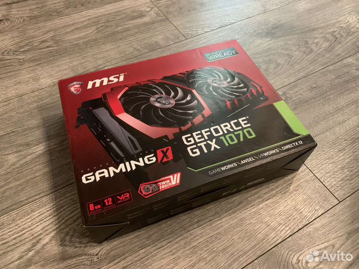 Видеокарта MSI GeForce GTX 1070 gaming X 8G