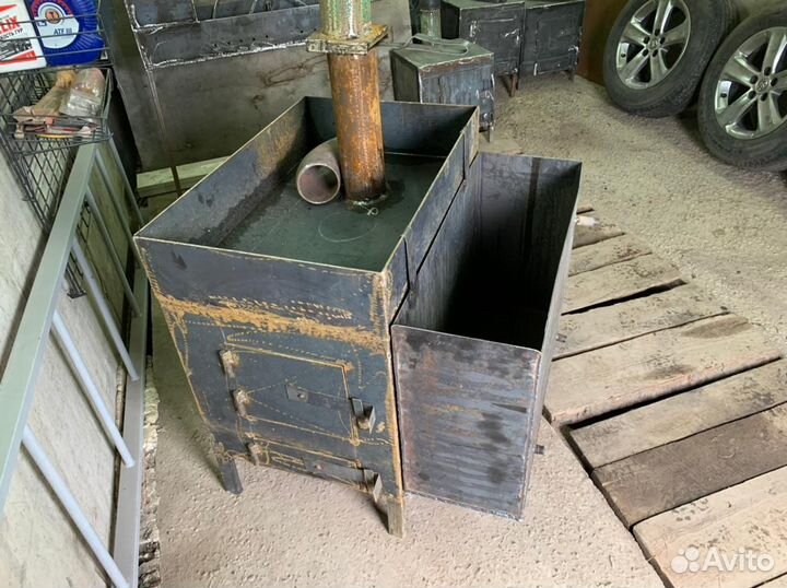 Печь банная с баком