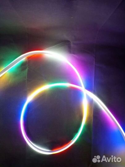 Гибкий неон холодный,теплый свет,однотонный