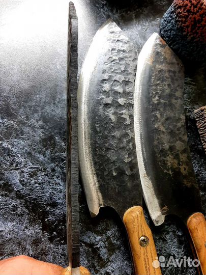 Нож топорик тяпка кованый